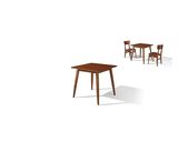 Solid Wood Dinner Table for Coffee Shop (ALX-T002)