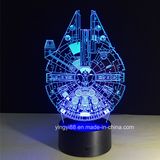 Newest Star Wars 3D Illusion Night Light Color Change Touch Switch Table Desk Lamp