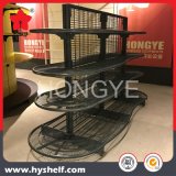 Curved Costomized Supermarket Wire Mesh Back Shelf