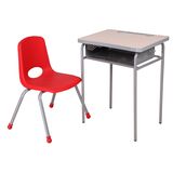 Popular Design School Desk with Plastic Chair