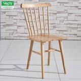 High Back Solid Wood Plywood Dining Windsor Chair