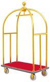 Stainless Steel Luggage Cart Hotel Lobby Trolley