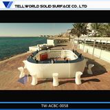 Round Top Quality Bar Counter Marble Restaurant Bar