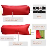 201t Nylon Promotional Sleeping Hangout Laybag Lay Bag Inflatable Air Sofa for Outdoor