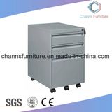 Fireproof Metal Mobile Useful 3 Layers File Cabinet with Casters