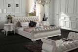 Genuine Half Leather Bed (SBT-5818)