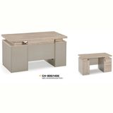 School Classroom Wood Computer Table with Two Sideboard