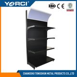 Black Heavy-Duty Metal Supermarket Shelf