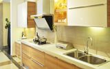 Particleboard Carcass with Melamine Finish Kitchen Cabinet (zg-009)