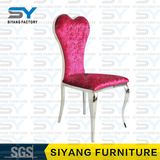 Furniture Vintage Aluminum Chair Ghost Chair Velvet Dining Chair