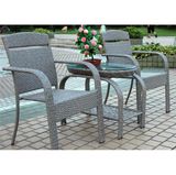 Hot Sales Factory Rattan /Wicker Table Chair Set / Outdoor Leisure Furniture Coffee Shop Table Chair Set (Z312)