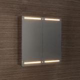 Modern Stainless Steel LED Lighting Bathroom Mirror Cabinet 7101