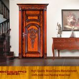 Nature Solid Wood Door Wholesale Entry Front Door (XS2-008)