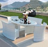 4 Seater 1 Table Collapsible Outdoor Furniture PE Imitation Rattan Products Z555