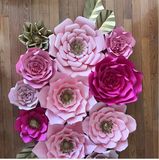 Wedding Decoration 2PCS 20cm DIY Paper Artificial Flower