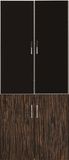 Modern Melamine Cabinet 2 Door Bookcase Bookshelf Filing Cabinet