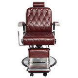 Barber Chair with White Accent Heavy Duty Salon Chair
