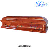 Solid Red Cedar High Gloss Velvet American Casket and Coffin
