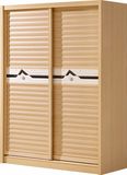 Beautiful Wood Wardrobe Bedroom Wardrobe with 2 Sliding Door