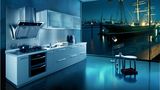 Solid Wood Kitchen Cabinet with UV Painted (ZX-029)