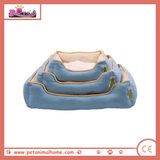 Cartoon Pattern Pet Bed in Blue