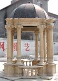 Antique Stone Marble Garden Gazebo for Outdoor Garden Decoration (GR047)