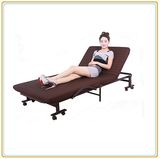 Portable Folded Bed with Brown Mattress 190*70cm/Foldable Bed