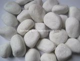 Snow White Tumble Pebbles for Landscaping Stone