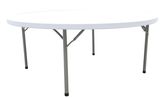 160cm Plastic Round Table, Portable Table for Outdoor/Indoor Event