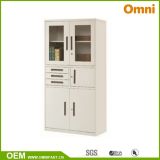 Office Commercial Furniture Glass Door Metal Filing Storage Cabinet (OMNI-XT-07)