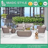 Stainless Steel Sofa Set Patio Rattan Sofa Wicker Sofa Outdoor Furniture Modern Sofa Set (MAGIC STYLE)