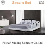 7002 Real Leather Modern Bed