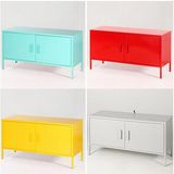 2 Door TV Table Storage Cabinet for Home Us