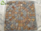 Wellest Rusty Slate Mesh Slate Paving Stone Garden/Patio Paving Mesh Stone