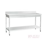 Italy Style Commerical Kitchen Working & Preparing Table with Backsplash