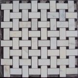 White Mosaic Natural Stone Marble Glass Mosaic