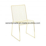 Replica Gold Metal Mesh Wire Dining Room Chairs From China