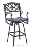 Leisure Barstool Garden Furniture with Cast Aluminum