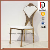 White Color Fashion Special Back Banquet Stainless Steel Chair
