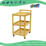 Kindergarten Mobile Wooden Art Supplies Storage Cabinet (HG-4504)