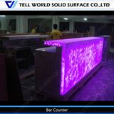 Prefab Wholesale Modern Nightlcub Bar Counter Furniture LED Commercial Nightclub Bar for Sale