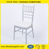 Model Stacking Metal Iron White Chiavari Chair