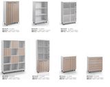 Modern Wooden Bookcase Furniture Side Filing Cabinet