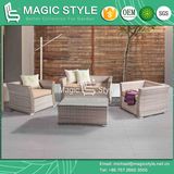 New Design Wicker Sofa Set Rattan Sofa with Cushion (Magic Style)