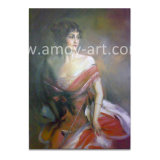 Classical Beauty Lady Oil Paintings on Canvas for Wall Decor
