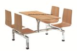 Stainless Steel Dining Table and Chair for Fast Food