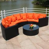 Circular Outdoor Sofa Garden Sofa Wicker Furniture Rattan Sofa Outdoor Furniture S202