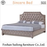 1107 Modern Design Real Leather Bed