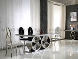 New Design Mercedes Stainless Steel Dining Table