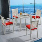 Top Quality Modern Designer Rattan Outdoor Garden Rattan Furniture Dining Table Set for Restaurant & Hotel (YT537)